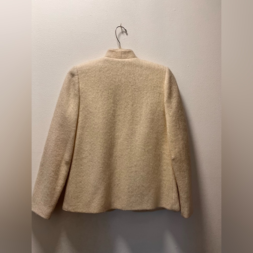 West Coast Connection (WCC) Retro Inspired Wool Blazer, Sz 7-8, Winter White - Picture 2 of 10